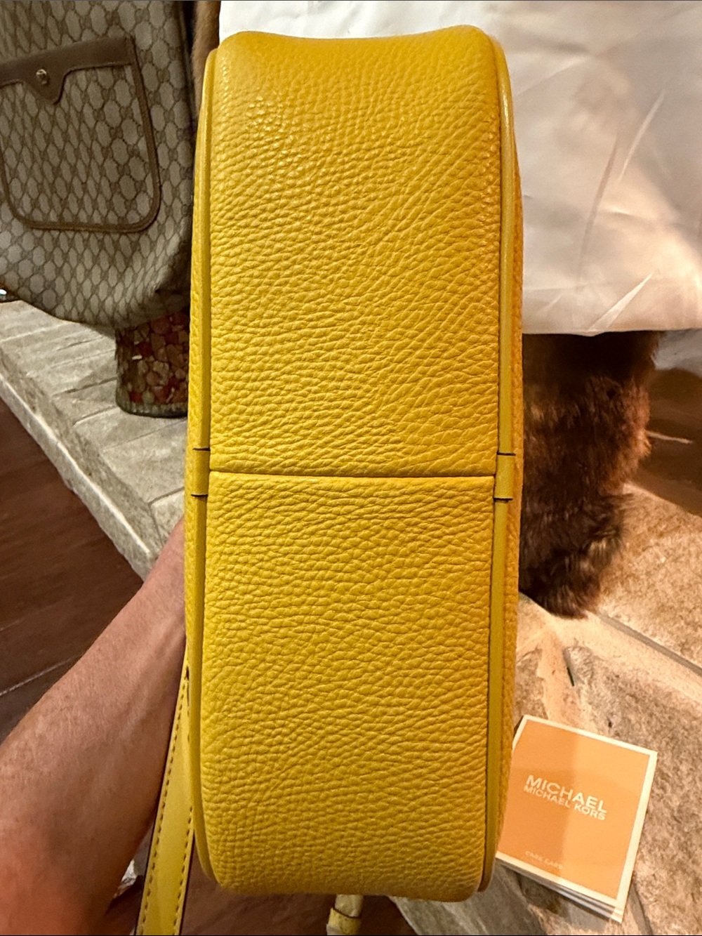 NWT Michael Kors Honey Carmella Las Vegas Patchwork Shoulder Bag - Picture 11 of 11